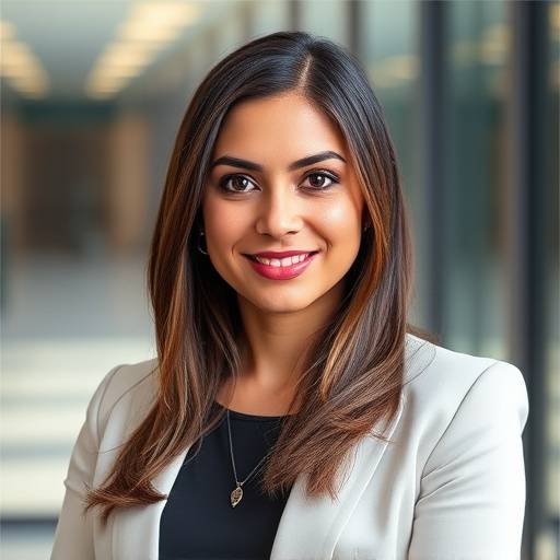 A headshot of Elena Ramirez, CaptureLife Studios' Commercial Photography Lead, wearing professional attire.
