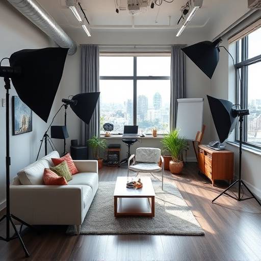 Interior view of CaptureLife Studios in Seattle, showcasing our professional equipment and comfortable shooting environment.